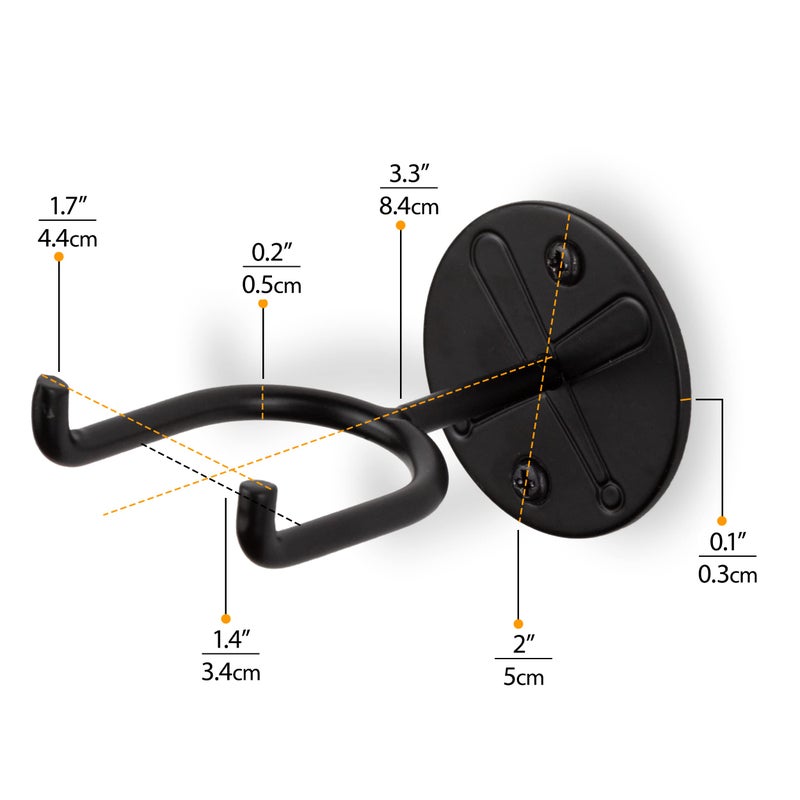 Wallniture Sporta Baseball Holder, Baseball Bat Wall Mount Display Stand for Man Cave Decor, Sports Memorabilia Ball Storage Rack Set of 2 Black - Image 5